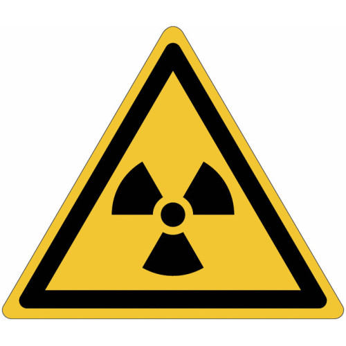 ISO 7010 Schilder „Gefahr: Radioaktive Stoffe oder ionisierende