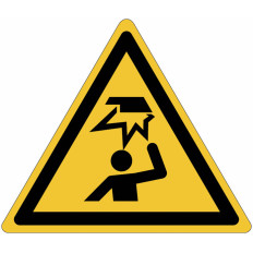 ISO 7010 "Danger: Obstacle Above" Signs - W020 Best Price