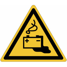ISO 7010 "Battery Charging" Signs - W026 Best Price, shop