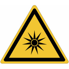 ISO 7010 „Optische Strahlung“-Zeichen – W027 Bester Preis