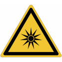 ISO 7010 „Optische Strahlung“-Zeichen – W027 Bester Preis