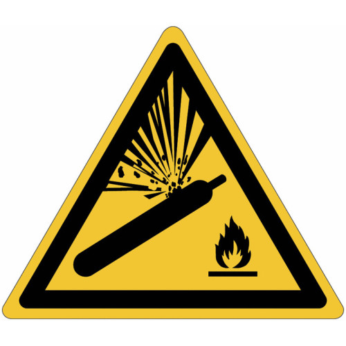 Señales ISO 7010 para cilindros presurizados - W029 Mejor