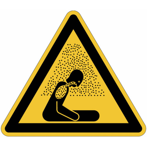 Señales ISO 7010 de "Peligro de atmósfera asfixiante" - W041