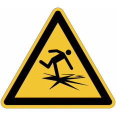 Placas ISO 7010 "Cuidado: Gelo Fino" - W043 Melhor preço, loja