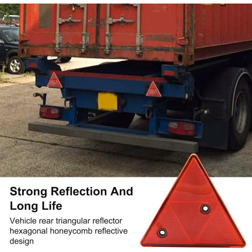 2 approved rear triangular red retro-reflectors Best Price