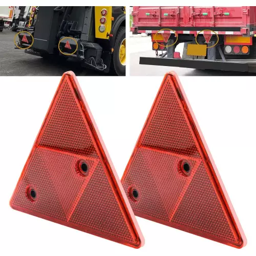 2 approved rear triangular red retro-reflectors Best Price