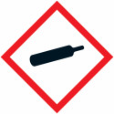 Cartello adesivo “Pittogramma GHS04 – Gas sotto pressione”