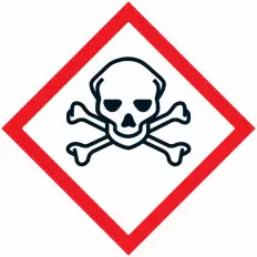 Cartello adesivo “Pittogramma GHS06 – Tossico acuto” Miglior