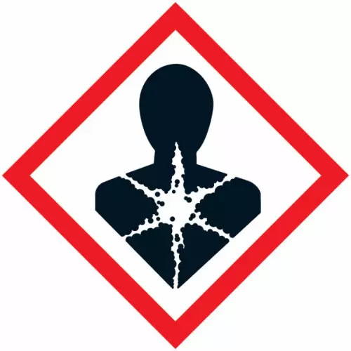 Cartello adesivo “Pittogramma GHS08 – Gravi effetti per la