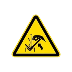 ISO 7010 Signs "Hand Crushing Hazard Between Press Brake and