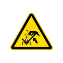 Signalisation ISO 7010 « Risque d'écrasement des mains entre la