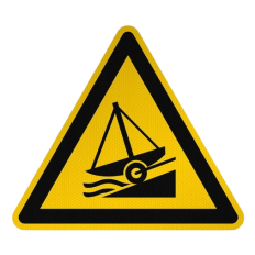 ISO 7010 Schilder „Vorsicht: Rutschgefahr“ – W044