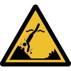 ISO 7010 "Danger of underwater obstacles" signs - W049 Best