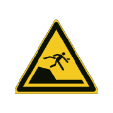 Panneaux ISO 7010 « Danger de chute dans l'eau » - W050 Vente