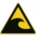 Señales ISO 7010 "Peligro de olas gigantes" - W056 Mejor