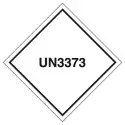 Etichetta in PVC UN3373 Classe 6.2 Cat.