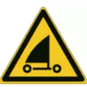 Cartelli ISO 7010 "Pericolo imbarcazioni a vela" - W059