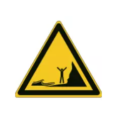 Placas ISO 7010 "Perigo de gêiseres ou jatos de água" - W060