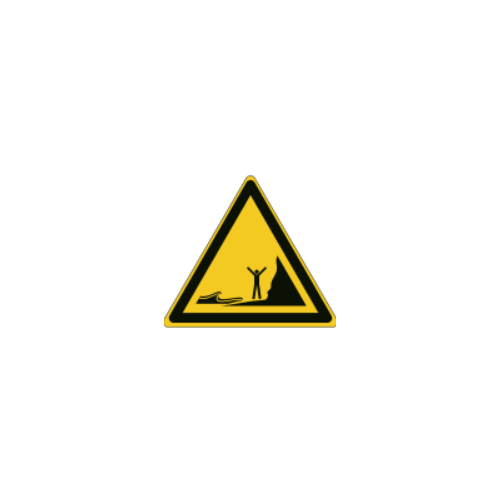 ISO 7010 Schilder „Gefahr durch Geysire oder Wasserstrahlen“ –
