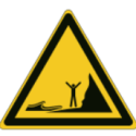 ISO 7010 Schilder „Gefahr durch Geysire oder Wasserstrahlen“ –