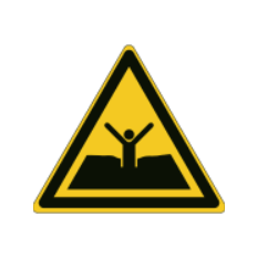 ISO 7010 "Danger of opening in the ground" signs - W061