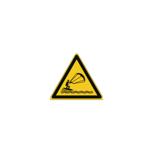 Señales ISO 7010 de "Peligro de kitesurf" - W062 Mejor precio