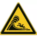 Cartelli ISO 7010 "Pericolo onde anomale con rischio di