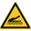 Placas ISO 7010 "Perigo de Crocodilos/Jacarés" - W067 Melhor