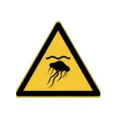 ISO 7010-Schilder „Quallengefahr“ – W069 Bester Preis, Online