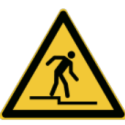Señales de peligro de paso ISO 7010 - W070 Mejor precio