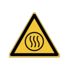 ISO 7010 "Hot Air Danger" Signs - W079 Best Price, shop