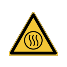 ISO 7010-Schilder „Gefahr durch heiße Luft“ – W079 Bester