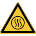 ISO 7010-Schilder „Gefahr durch heiße Luft“ – W079 Bester