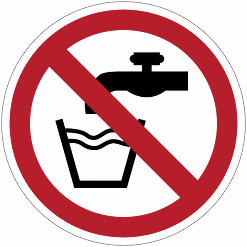 Señales de prohibición ISO 7010 "Agua no potable" - P005 Mejor