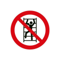 ISO 7010 Prohibition Signs "No Climbing on Shelves" - P009 Best