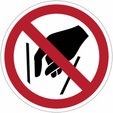 Señales de prohibición ISO 7010 de "Prohibido el paso" - P015