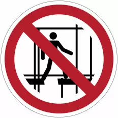 Panneaux d'interdiction ISO 7010 « Ne pas utiliser