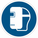 Panneaux d'obligation ISO 7010 « Masque de soudage obligatoire