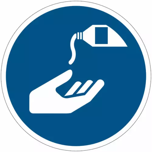 Cartelli di obbligo ISO 7010 "Occhiali protettivi con lenti