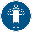 ISO 7010 Gebotszeichen „Schutzschürze verwenden“ – M026 Bester