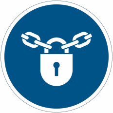 Panneaux d'obligation « Garder fermé » ISO 7010 - M028 Vente en