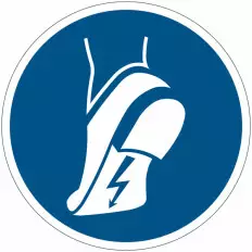 Signalisation obligatoire ISO 7010 « Porter des chaussures