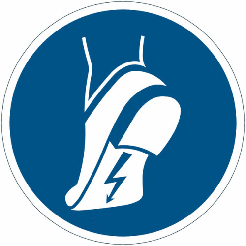 ISO 7010 Mandatory Signs "Wear Antistatic Footwear" - M032 Best