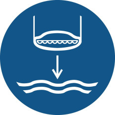 Señales de Obligación ISO 7010 "Requisito de arriar el bote