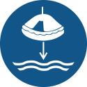 Sinais obrigatórios ISO 7010 "Obrigação de baixar o bote