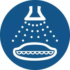 ISO 7010 Mandatory Signs "Activate the water mist fire