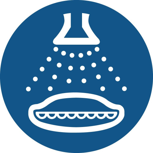 ISO 7010 Mandatory Signs "Activate the water mist fire