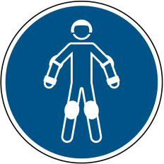 Señales de obligación ISO 7010 "Se debe usar ropa de protección