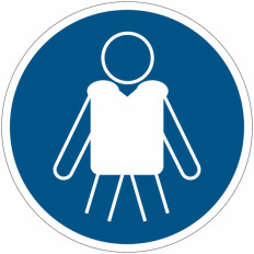 Panneaux d'obligation ISO 7010 « Porter un vêtement de