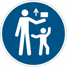 ISO 7010 Mandatory Signs "Keep out of reach of children" - M055